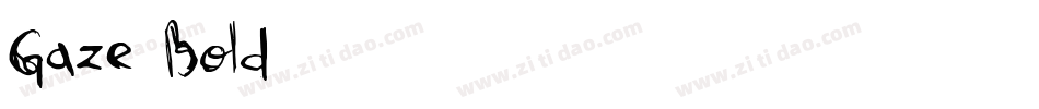 Gaze Bold字体转换